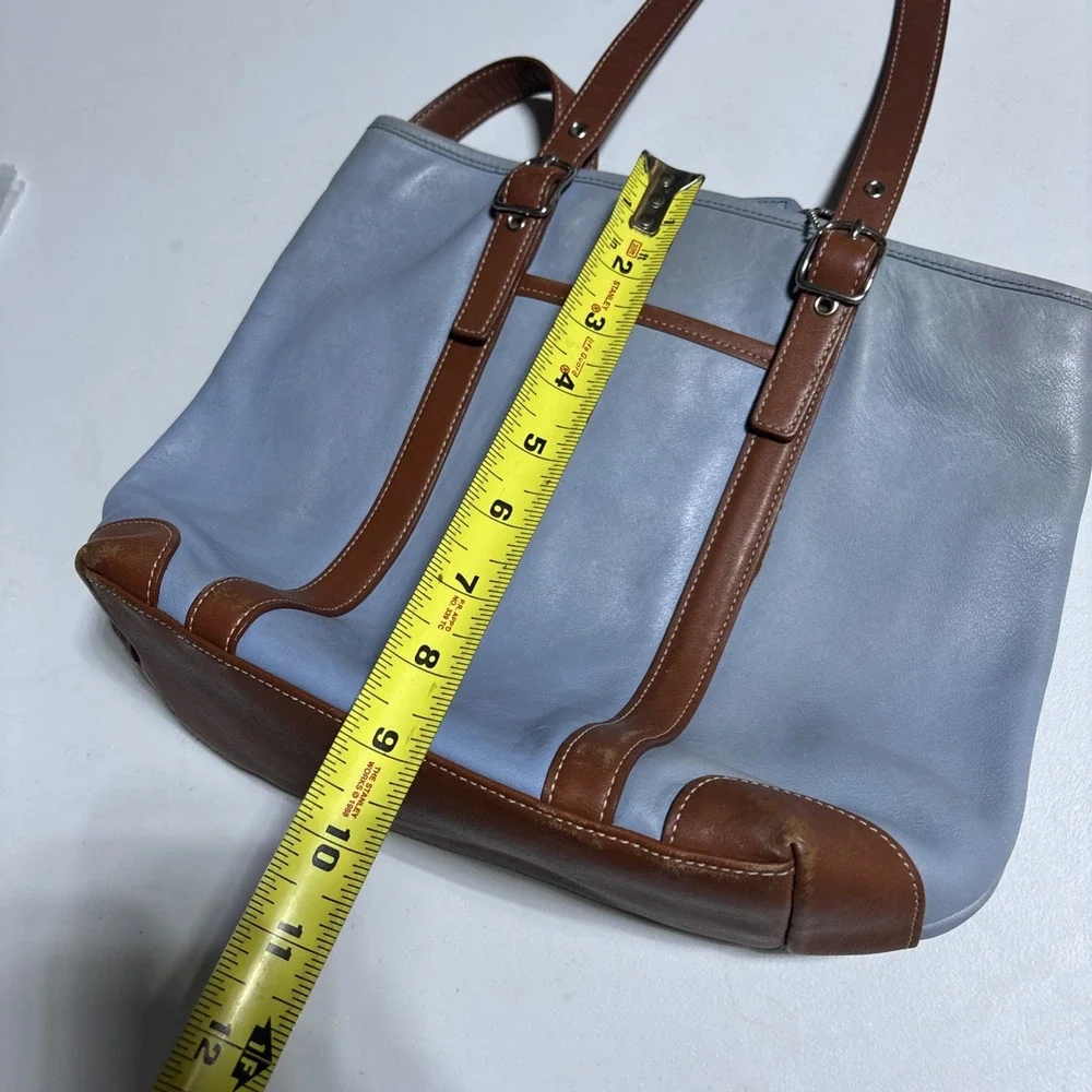 Coach blue leather